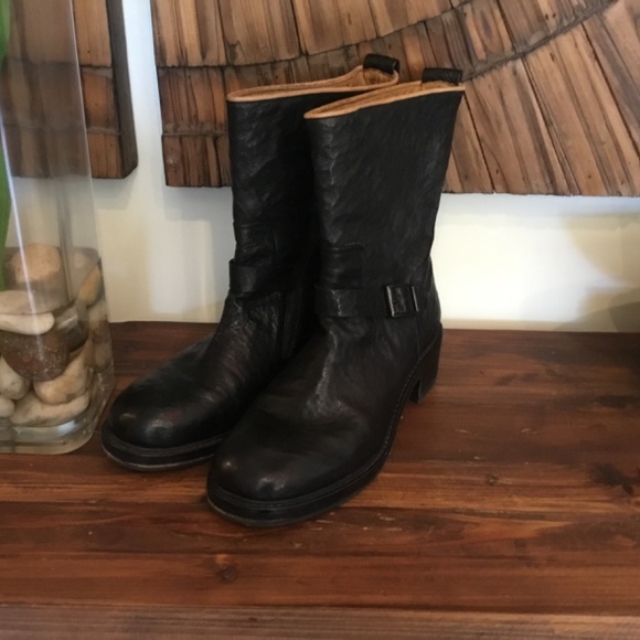 Alberto Fermani  Men’s Leather Boots,Made in Italy, Color Black, Size 40 main image 5